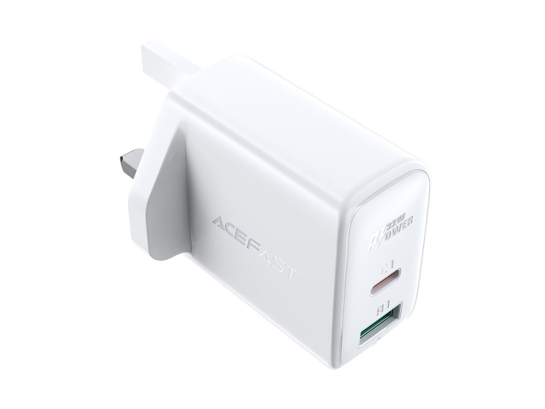 ACEFAST A8 PD32W Wall Charger UK Plug, USB-C & USB-A Fast Charging ACEFAST A8 PD32W Wall Charger UK Plug, USB-C & USB-A Fast Charging